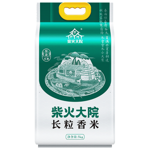 柴火大院  长粒香米5kg 【2024年新米】东北大米10斤5公斤 团购送礼