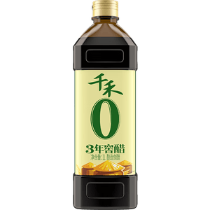 千禾 3年窖醋5度1L 【0添加】 酿造食醋 炒菜凉拌 点蘸调味 老陈醋