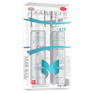 蔓迪【二代米诺地尔】蔓迪5%生发泡沫60g*2（敏皮专属 温和不油腻）男女士快速防脱育发米洛原液搽剂酊曼迪