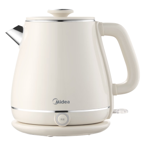 美的（Midea）复古电热水壶316L食品级不锈钢内胆 外塑内钢 双层防烫 1.8L大容量 快速烧水高颜值 MK-SH60-Q