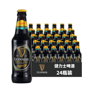 健力士（GUINNESS）精酿黑啤酒 爱尔兰原装进口 司陶特 330mL 24瓶