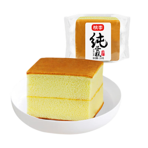 桃李纯蛋糕营养早餐鸡蛋糕面包西式糕点心下午茶办公室零食整箱720g