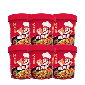 海底捞酸辣粉冲泡方便速食夜宵免煮米线加班宿舍零食懒人即食粉丝露营装 酸辣粉144g*6盒