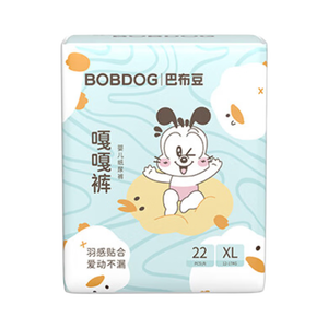巴布豆（BOBDOG）嘎嘎裤婴儿纸尿裤XL22片新生儿婴儿尿不湿【品牌直供 安心品质】