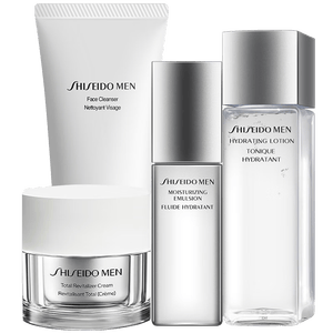 资生堂（Shiseido）水乳男士护肤品套装保湿滋润洗面奶爽肤水乳液日本七夕情人节礼物 4件套（洗面奶+水乳面霜）