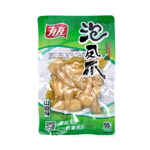 有友 泡椒凤爪 山椒味95g 追剧必备零食 办公室休闲零食小吃 