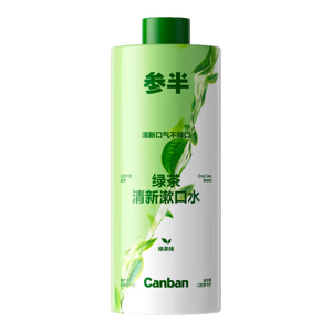 参半绿茶清新漱口水 99%抑菌 预防龋齿 温和不辣口 绿茶味 400mlt