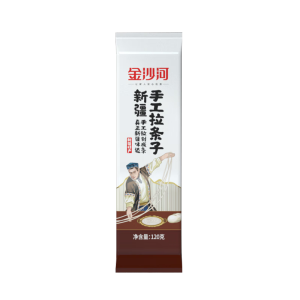 金沙河挂面 新疆美食手工拉条子 拉面炒面拌面焖面筋道有嚼劲久煮不坨 120g*3袋 新疆拉条子