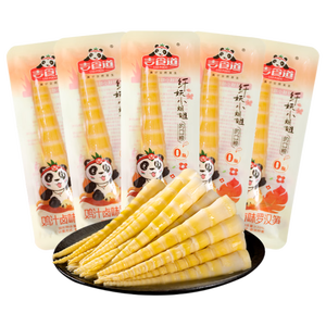 吉食道迷你鸡汁卤味笋尖0脂肪不辣卤味休闲零食开袋即食竹笋尖500g
