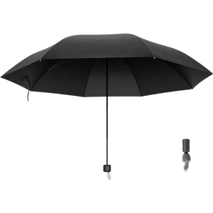 【已售100万】手动UV折叠黑胶防晒防紫外线遮阳晴雨两用伞 【自动8骨】黑色UV