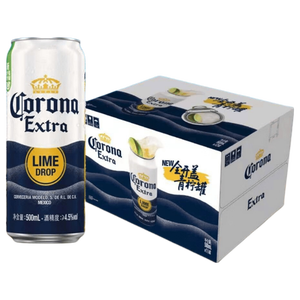 科罗娜（CORONA）【黄子弘凡同款】全开盖500ml*18听整箱装自营