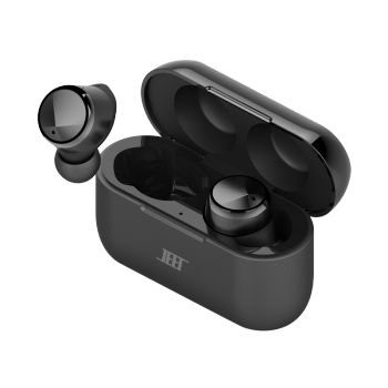 JEET Air Plus 真无线运动耳机全频动铁单元蓝牙耳机游戏防水入耳适用于安卓苹果高通芯片 黑色