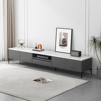 立太(leadtek)电视柜简约现代客厅意式轻奢地柜简易储物小户型茶几