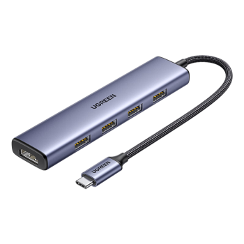  Type-Cչ HDMIתͷչUSB-C3.0Macbook  IPad Pro IPhone15ʼǱ һ HDMI+USB3.0*4