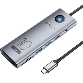 (ORICO)Type-C3.2չ10GbpsչUSB-C3.2 Gen2HUB ʮһƼȫܽӿ-4KͶ10Gbps