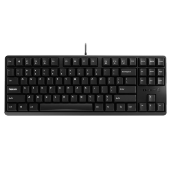 樱桃（CHERRY）G80-3000S TKL G80-3830LXAEU-2机械键盘 88键有线键盘 游戏键盘 无钢板结构 黑色 茶轴