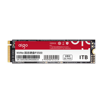爱国者 (aigo)SSD固态硬盘 M.2接口(NVMe协议) PCIe四通道 P3500 【P3500】 M.2接口 2T