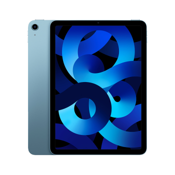 Apple【教育优惠】 iPad Air 10.9英寸平板电脑 2022年款（256G WLAN版/M1芯片 MM9N3CH/A） 蓝色