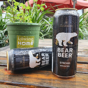 豪铂熊bearbeer烈性啤酒500ml24听整箱装德国原装进口年货送礼