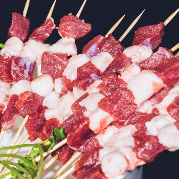 夏季牧场内蒙乌珠穆沁原切羊肉串360g 冷冻 烧烤串烤肉串生鲜食材 42