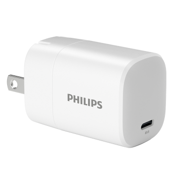 飞利浦苹果PD20W充电器 适用iPhone14/13/12手机iPad兼容18W小米华为快充头Type-C数据线折叠插头