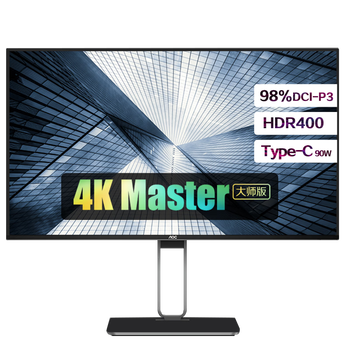AOC 27Ӣ4KNano IPSʾ Type-Cӿ90W Ƽð칫HDR400 U2ʦ/NanoIPS U27U2DS