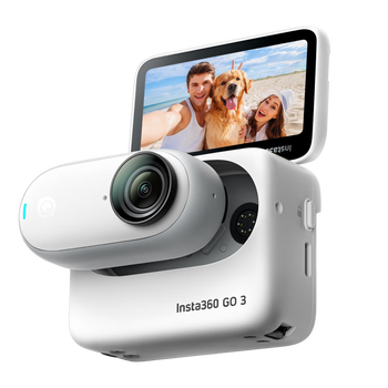 影石（Insta360）GO 3拇指相机 运动亲子Vlog骑行宠物防水防抖运动相机（灵动白64G版）