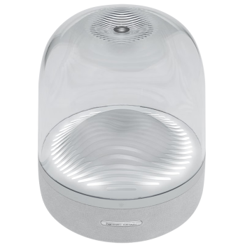 哈曼卡顿 音乐琉璃3代三代  蓝牙音箱  桌面电脑音箱 360°环绕立体声 下沉式低音炮   Aura Studio3白色