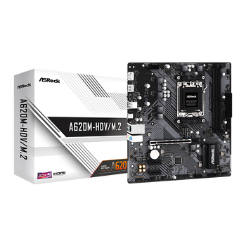 棨ASRockA620M-HDV/M.2֧AMD CPU 9700X/9600X/7500F/7800X3D AMD A620/Socket AM5