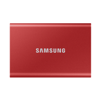 三星（SAMSUNG） 三星T7 touch移动固态硬盘（PSSD）NVMe 高速移动固态 移动硬盘 T7 火星红（NVMe传输速度1050MB/s） 2T