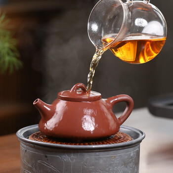 京东京造 宜兴紫砂壶 原矿紫砂 泡茶壶功夫茶具 子冶石瓢壶200ml 229