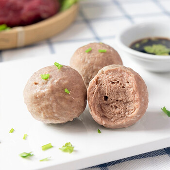 四海鱼蛋正宗港式牛肉丸250g14-16粒肉含量约82%火锅食材烧烤关东煮非