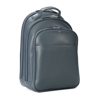 万宝龙 montblanc 情人节礼物送男友男士蓝色小号双肩