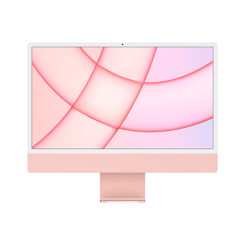Apple iMac 24英寸  粉色 4.5K屏 八核M1芯片(8核图形处理器) 8G 256G SSD 一体式电脑主机 MGPM3CH/A