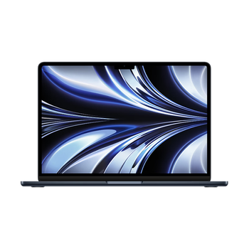 Apple/苹果AI笔记本/2022MacBookAir13.6英寸M2(8+10核)16G 256G 午夜色电脑 Z1600095H【定制】