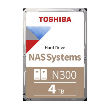 东芝（TOSHIBA） NAS级4TB机械硬盘N300台式机硬盘PMR垂直个人云存储服务器企业监控 【N300 4T】SATA线+镙丝