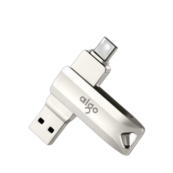 爱国者（aigo） 手机U盘Type-C USB3.2高速读写款U351银色双接口手机电脑用 3.2高速Type-C手机U盘【128G】