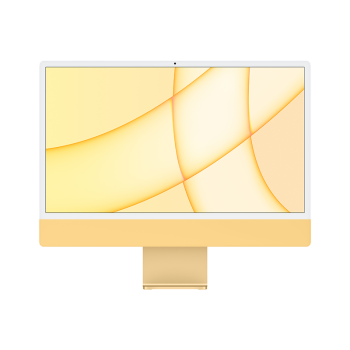 Apple iMac 24英寸 黄色 4.5K屏 八核M1芯片(8核图形处理器) 8G 256G SSD 一体式电脑主机 【定制机】Z12S