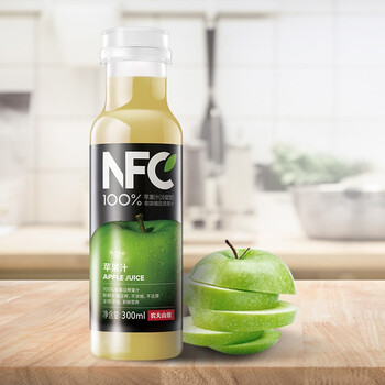 农夫山泉 nfc果汁(冷藏型)100%鲜榨苹果汁 300ml*4瓶 26.6元(需用券)-
