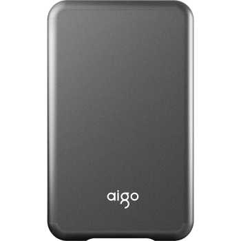 爱国者（aigo）S7移动固态硬盘 USB3.2高速PSSD移动硬盘小巧便携 深空灰 S7-2TB【读速520MB/S 】