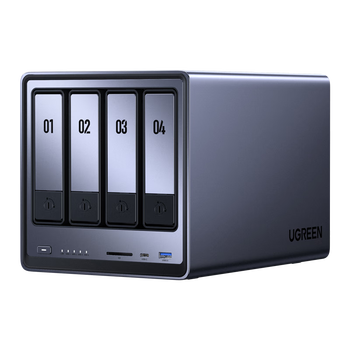 绿联（UGREEN）私有云DXP4800 16G版16T四盘位NAS个人云硬盘家庭服务器 手机平板扩容适用iPhone16