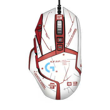 罗技（G）G502 HERO SE熊猫版 电竞游戏鼠标 有线鼠标 RGB炫彩灯光  机械配重竞技FPS吃鸡宏cf吃鸡鼠标 G502HERO+红白贴纸