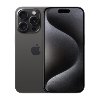 Apple【24期|免息套餐可选】苹果15pro A3104 iphone15pro 苹果手机apple 黑色钛金属 256GB 官方标配