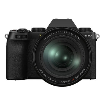富士（FUJIFILM）X-S10/XS10 微单相机 16-80mm套机 2610万像素 五轴防抖 翻转屏 漂白模式 黑色