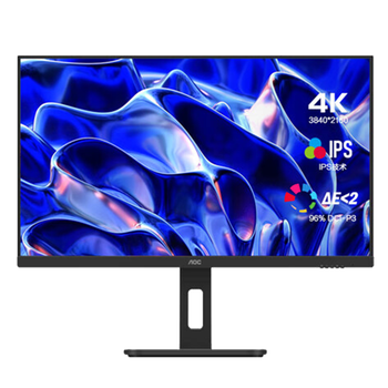 AOCʾ 4K27ӢIPSӽתⰮ۲רҵư칫ʾ U27P10 4K/IPS/խ߿