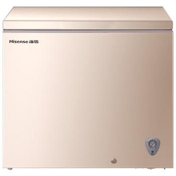 海信（Hisense）145L家用小型冷藏冷冻单温冰柜节能省电顶开门卧式冷柜BD/BC-145NUD 金色优选
