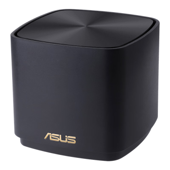 华硕（ASUS） 灵耀AX小魔方Pro分布式路由器千兆黑色两只装/Mesh路由器/无线路由器 XD4 PRO/黑色 单支