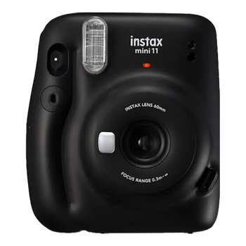 富士（FUJIFILM）拍立得mini11拍立得9升级款mini12一次成像相机 相纸打印生日礼物 Mini11 暗夜灰（现货） 官方标配