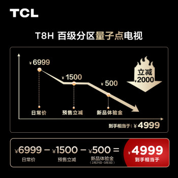 TCL 75T8H 75Ӣ ټ QLEDӵ  2.1 120Hz ҺƽϷӻ