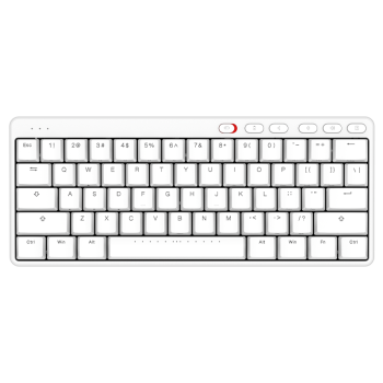 ikbc S200Mini无线键盘机械键盘无线笔记本键盘办公键盘粉色机械键盘超薄PBT可选 S200Mini无线2.4G白色红轴